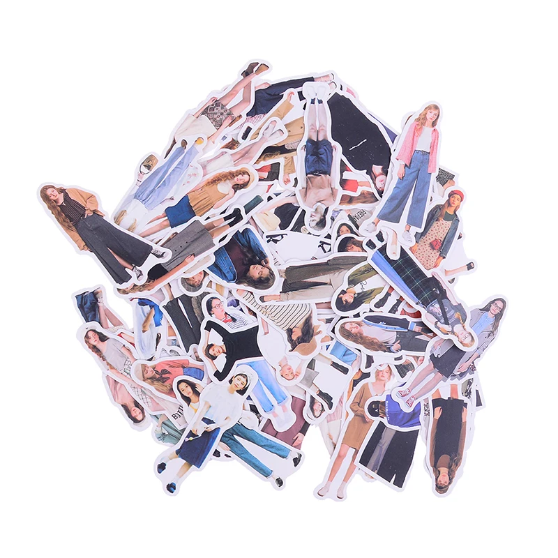 

1 Pack Lovely Pretty Girls Stickers DIY Diary Notebook Scrapbooking Decor Laptop Motorcycle Skateboard Luggage Decal Toy Sticker