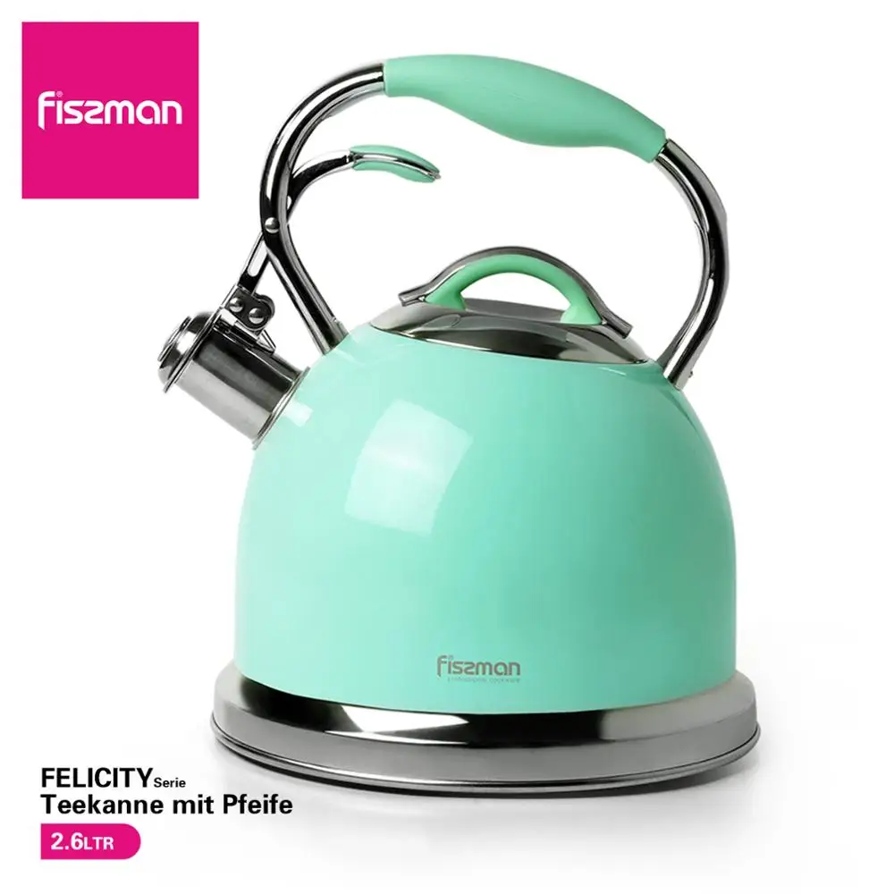 Model 5958 Fussman 2.6L свистящий чайник для Воды Плита Индукционная нержавеющая сталь водонагреватель - Цвет: Model 5958