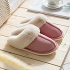 Тапочки женские зимние Нескользящие, модная теплая обувь для дома, для пар, плоская подошва, 6 видов