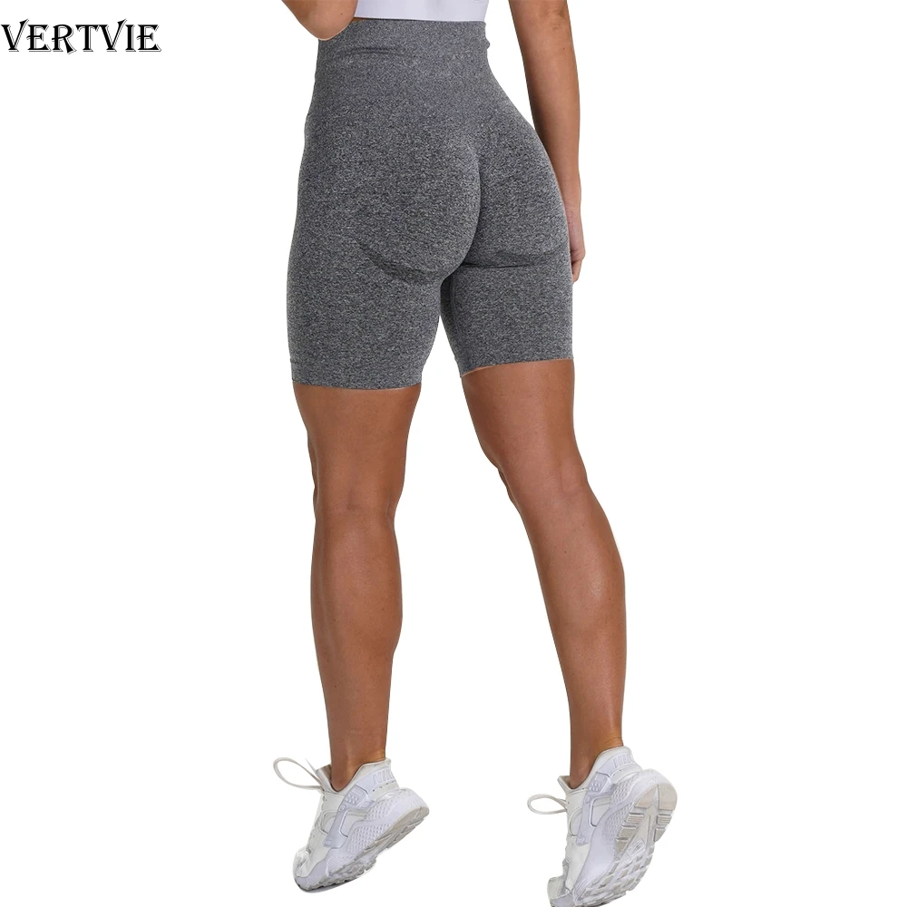 Женские Бесшовные Спортивные колготки VERTVIE летние шорты для фитнеса и йоги с