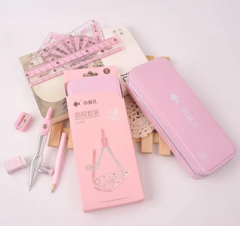 1 набор инструменты для рисования карамельных цветов математические компасы с