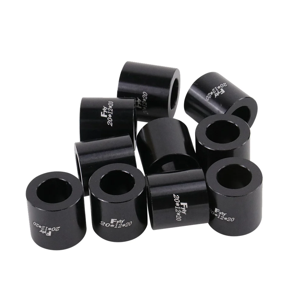 10 шт. переднее колесо мотоцикла обода ось втулки втулок подшипников M12X10/20 мм с