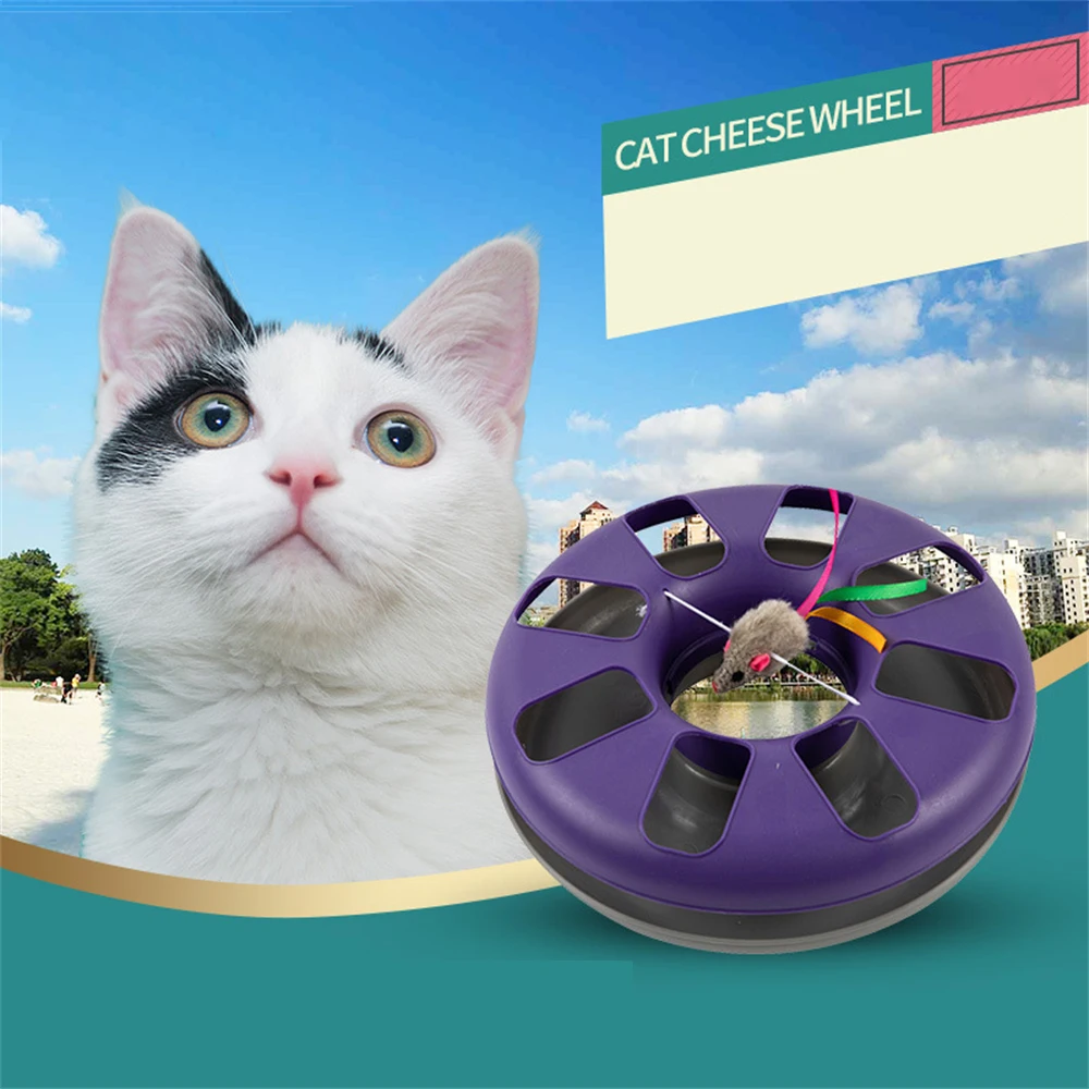 

Креативная игрушка в виде кошки и сыра, милая и веселая игрушка для дрессировки, тренировочная игрушка для кошек, товары для домашних животн...