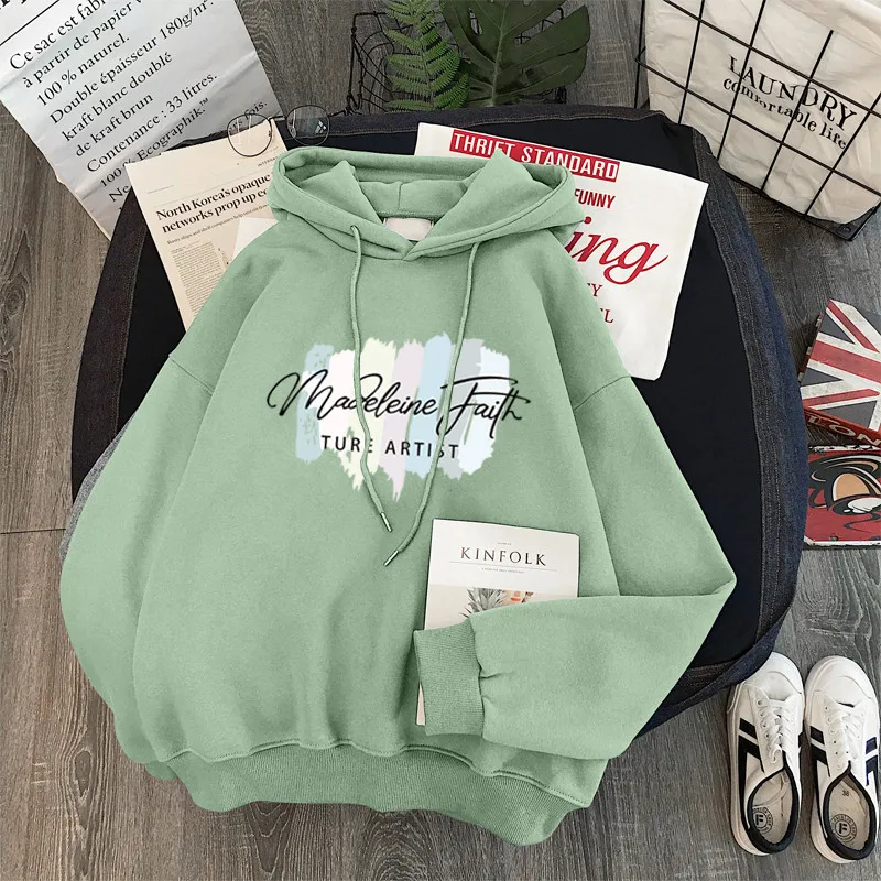 Hoodie fleece women oversized sweatshirt moletom bluza damska winter clothes woman aesthetic feminino sweetshirt streetwear
