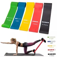 5 colors yoga resistance rubber bands indoor outdoor fitness equipment 0 35mm 1 1mm sport training workout elastic bands