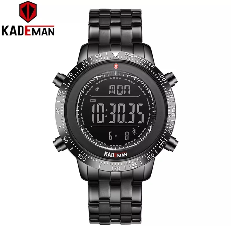 

2021New KDM Digital LCD Display Outdoor Sports Waterproof Men's Watch Calendar Week Alarm Clock Multifunctional Electronic Watch
