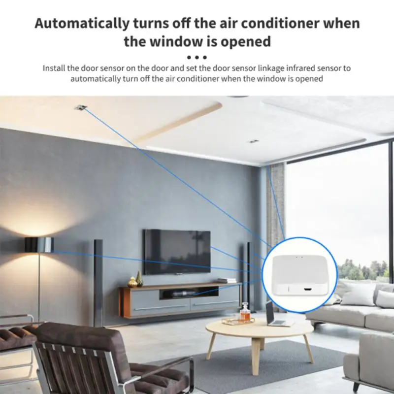 

Tuya ZigBee 3.0 Smart Hub Wireless/Wired Gateway Bridge For App Wireless Remote Control Works With Alexa Google Home Assistant
