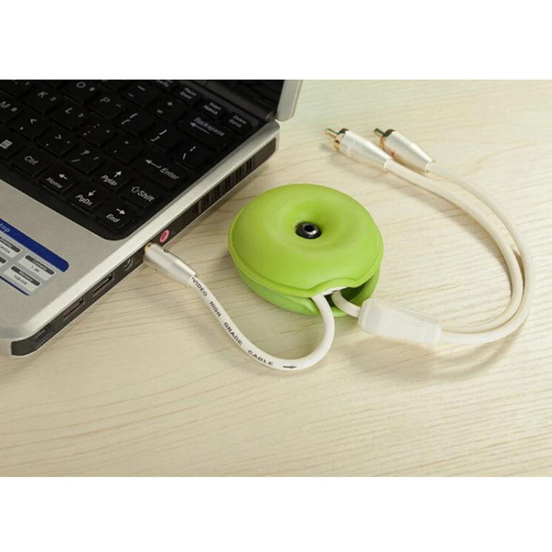 1pc Cable Cord Organizer Smart Turtle Shaped Wrap Wire Winder Earphone Headphone Holder Case | Электроника