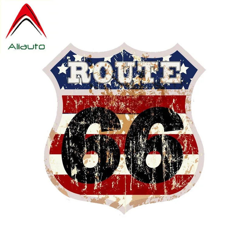 Aliauto модная наклейка на автомобиль украшение Route 66 Suncreen ПВХ для мотоцикла VW Nissan