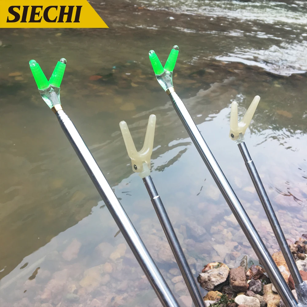 

Fishing Equipment Telescopic Fishing Rods Holder Folding Stainless Steel Hand Rod Holder Double Fish Raft Bracket