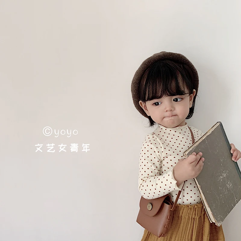 Футболка для девочек платье на весну и осень новинка 2019 детская нижняя рубашка с