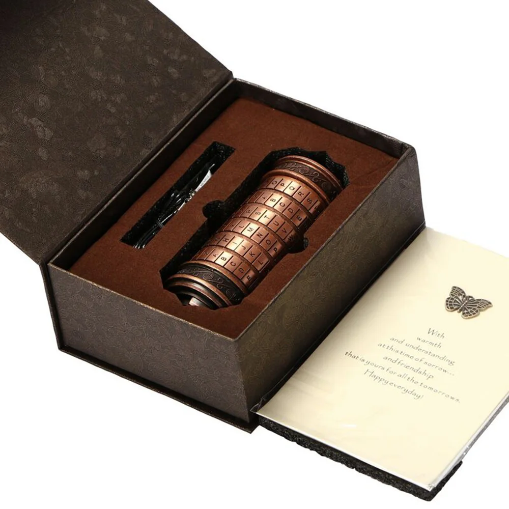 Да Винчи кодовый замок игрушки металлические замки-криптекс Ретро Свадебный