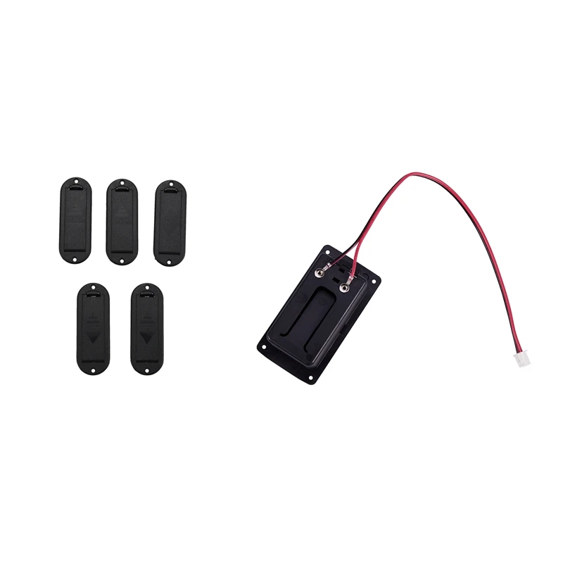 

6Pcs 9V Battery Case Holder Cover Box Replacement For Active Guitar Bass Pickup