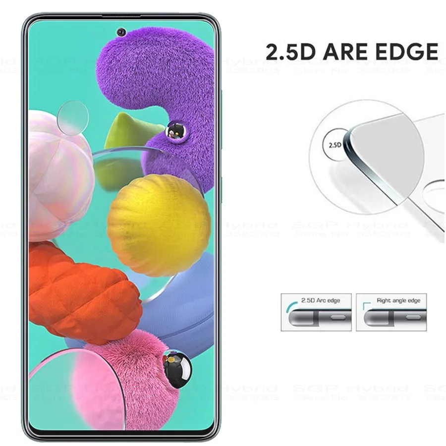 Закаленное стекло для samsung A51 a 51 51a 2 шт. Защитная пленка экрана galaxy a515f 2019 защитные