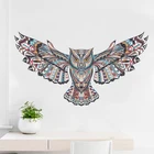 Съемные Красочные Сова Дети для детской комнаты декоративные настенные наклейки птицы летающие Животные ПВХ наклейки на стену самоклеющийся Декор