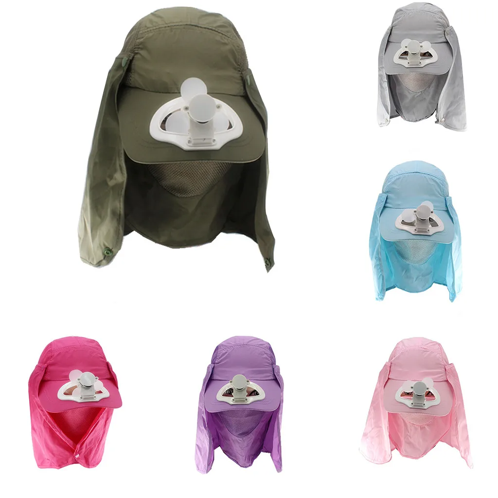 2019 новый летний Вентилятор Охлаждающая Бейсболка Шляпа зарядка через usb дышащие