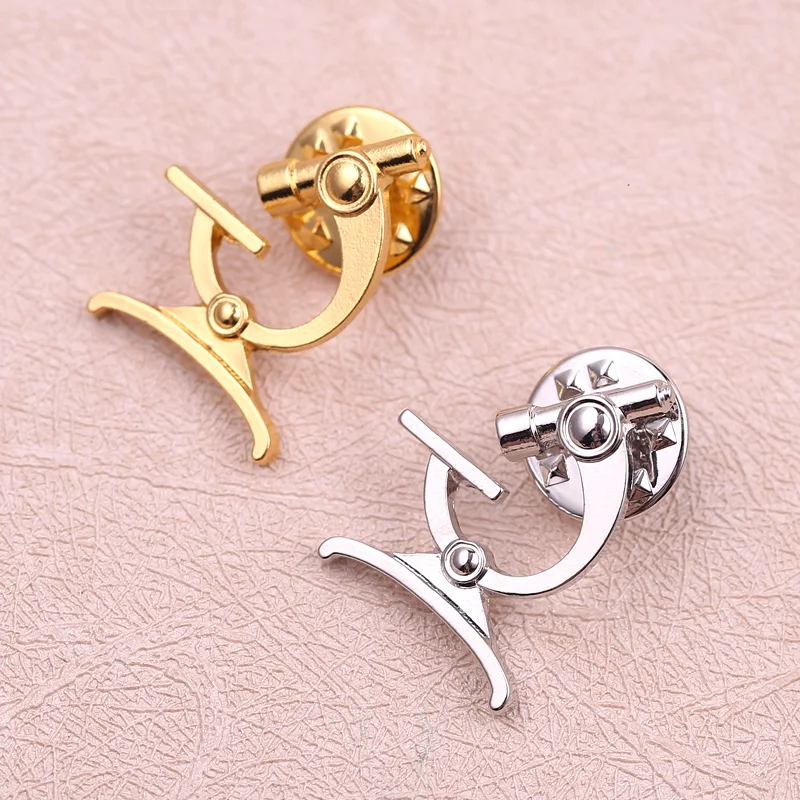 Золотые серебряные броши для микроскопа булавка научная химихимия брошь с