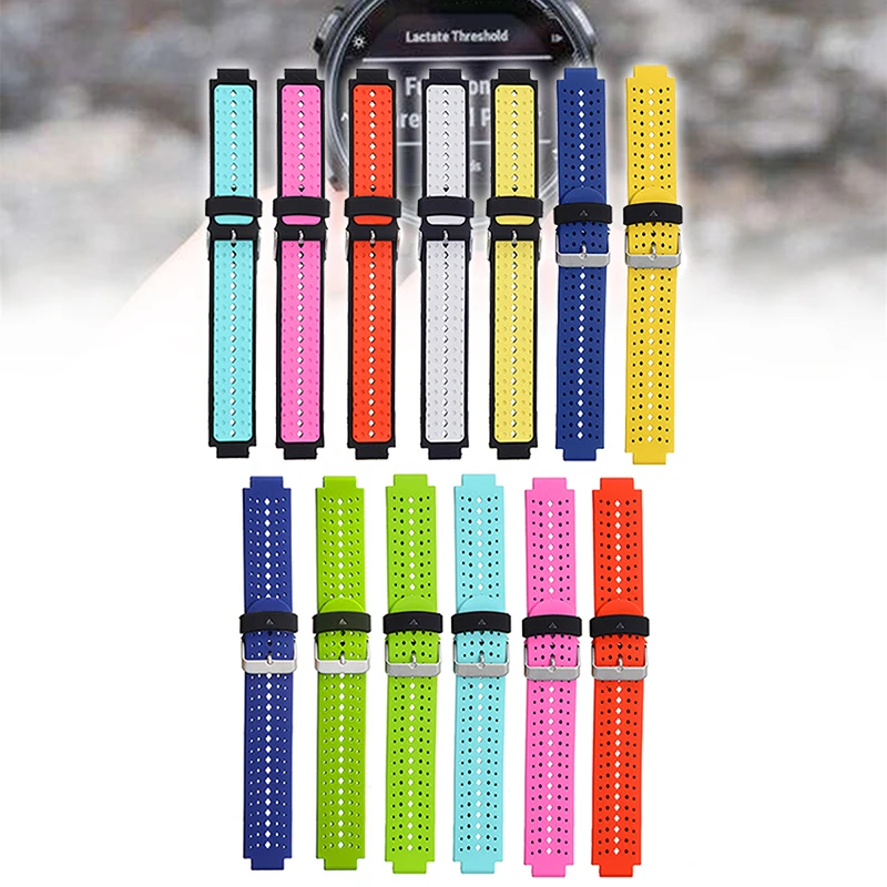 Модные Спортивные Мягкие силиконовые часы ремешок для Garmin Forerunner 220 230 235 620 630 735