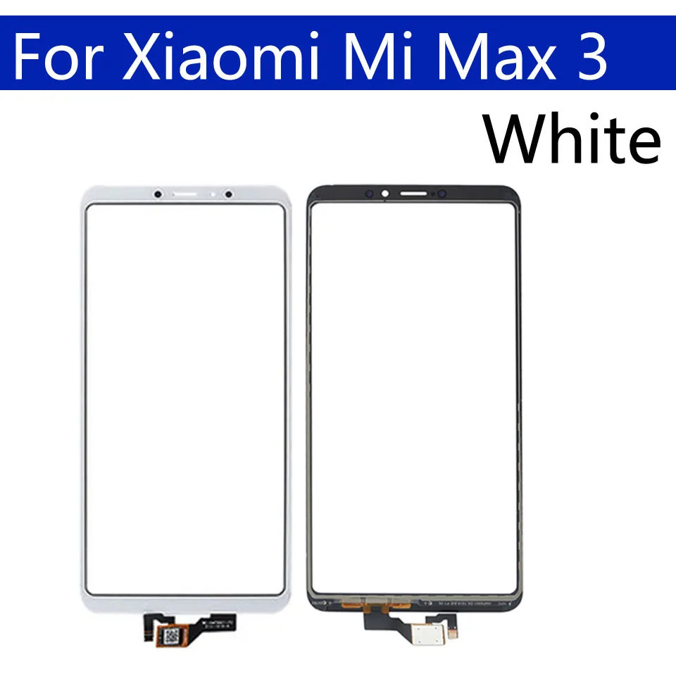 6," сенсорный экран для Xiaomi mi Max 3 mi Max3 Max3 Сенсорная панель Сенсорный ЖК-дисплей стеклянная линза Панель дигитайзер Замена