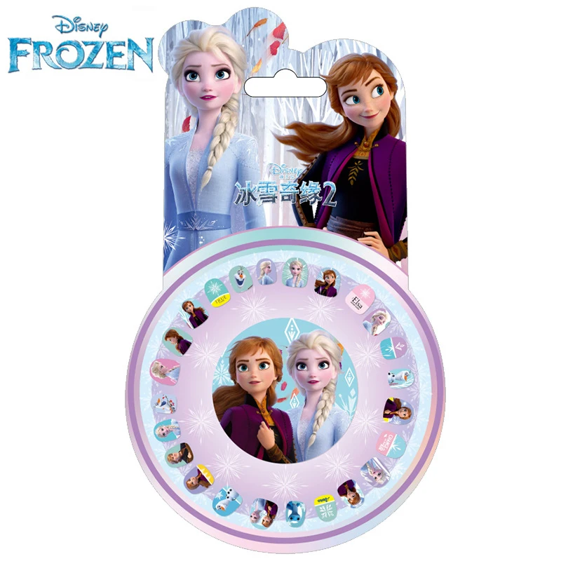Оригинальные Disney Frozen Toy наклейки для ногтей Единорог Водонепроницаемая наклейка