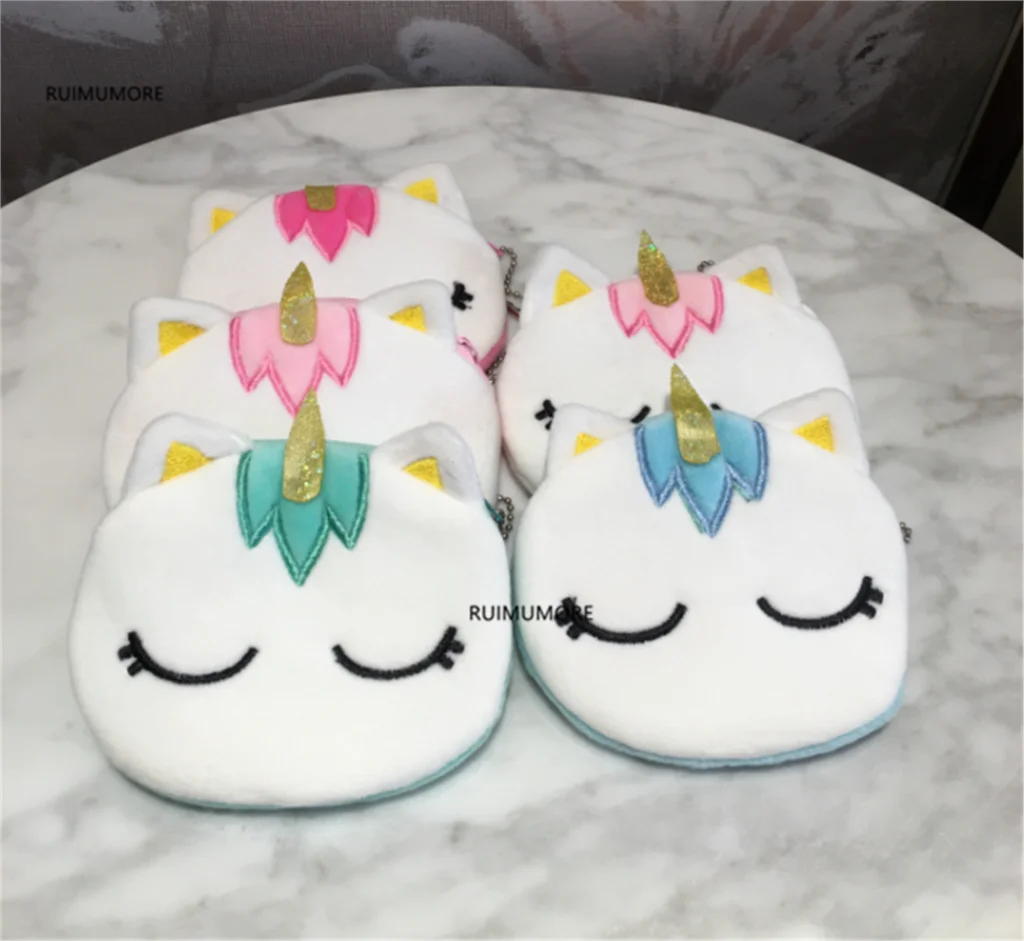 Милый плюшевый Кошелек с лошадкой большой размер для монет Чехол кошелек