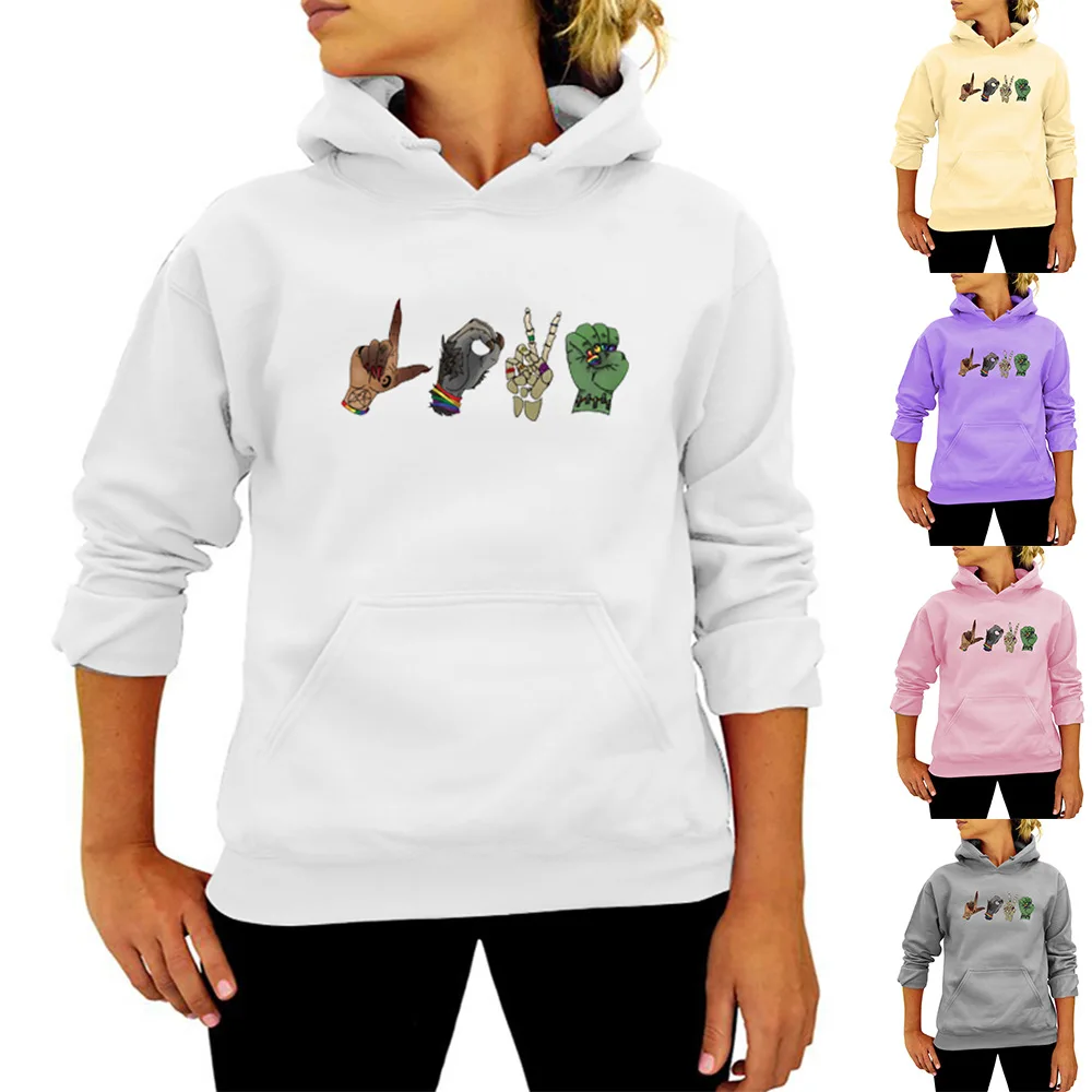

Halloween scissor Hands Printing Hoodie Women Cartoon Anime Streetwear Harajuku Fall/Winter Oversize 90s Female Clothing