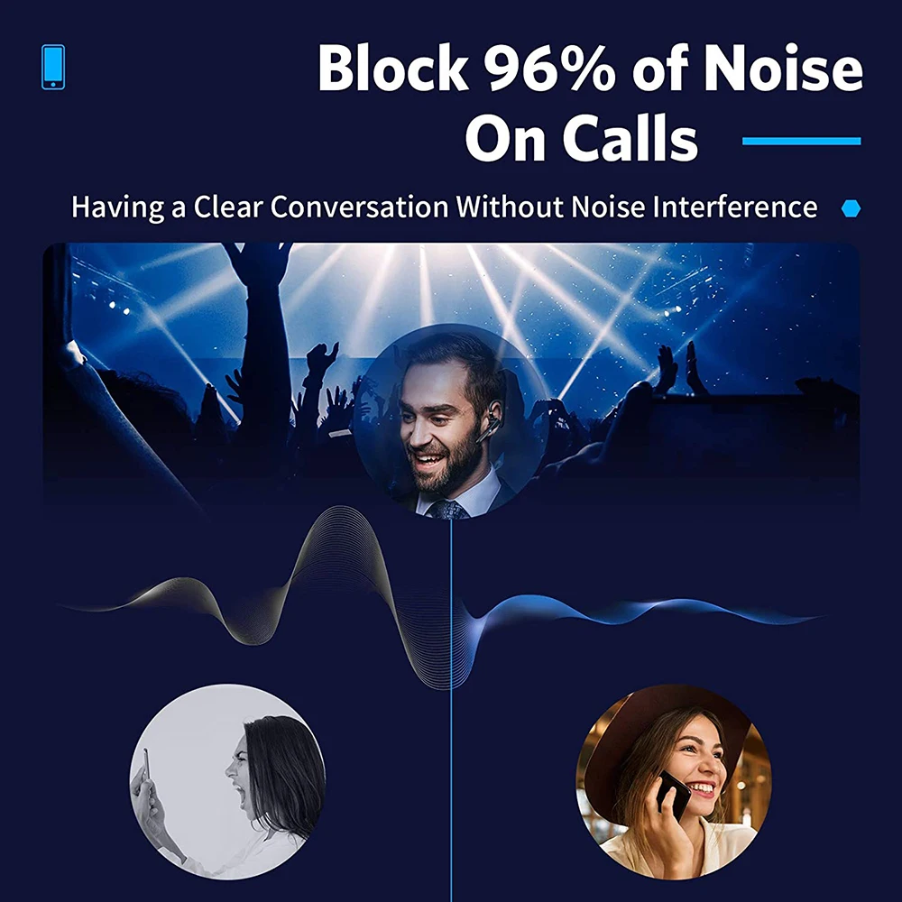 newest noise reduction bluetooth headset b3 wireless earphones stereo handsfree adjustable headphones with mic for smart phones free global shipping