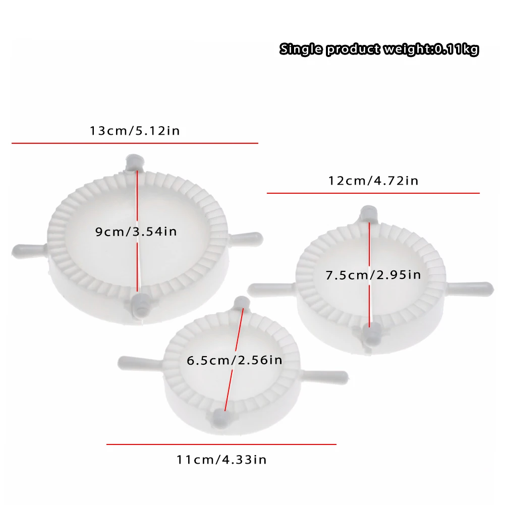 3pcs Mold Press Ravioli Dough Pastry Pie Dumpling Maker Mould Tool 3 different Size DIY Kitchen Tools | Дом и сад