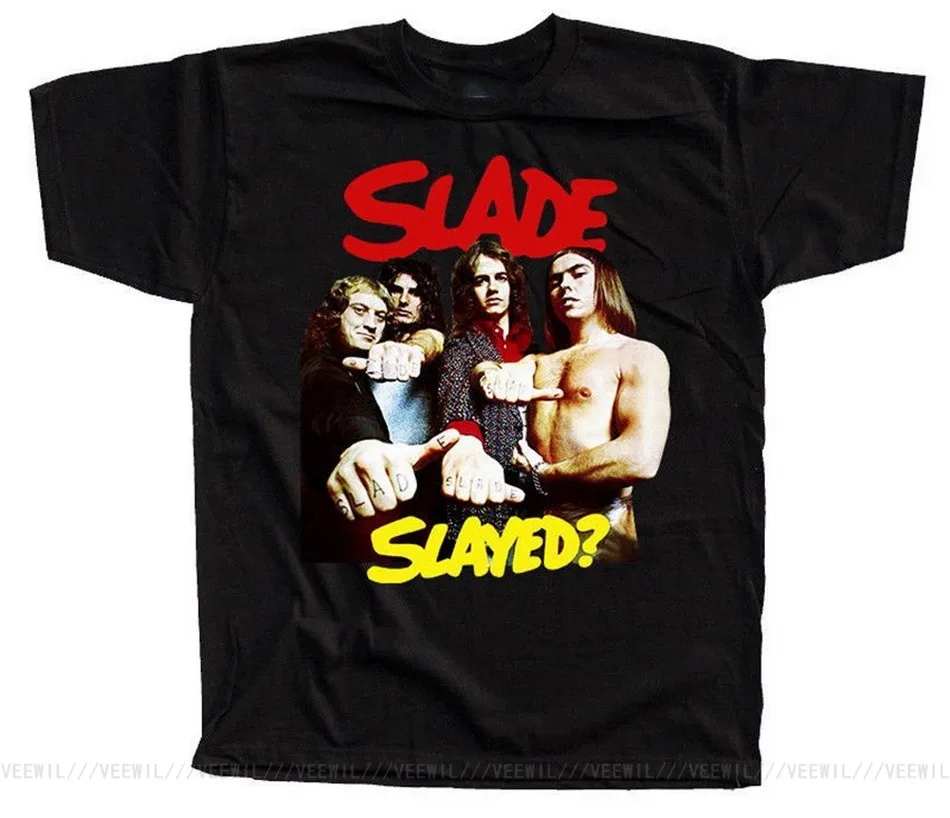 

Slade Slade Band Poster DTG T-Shirt BLACK S-5XL Free Style T Shirt