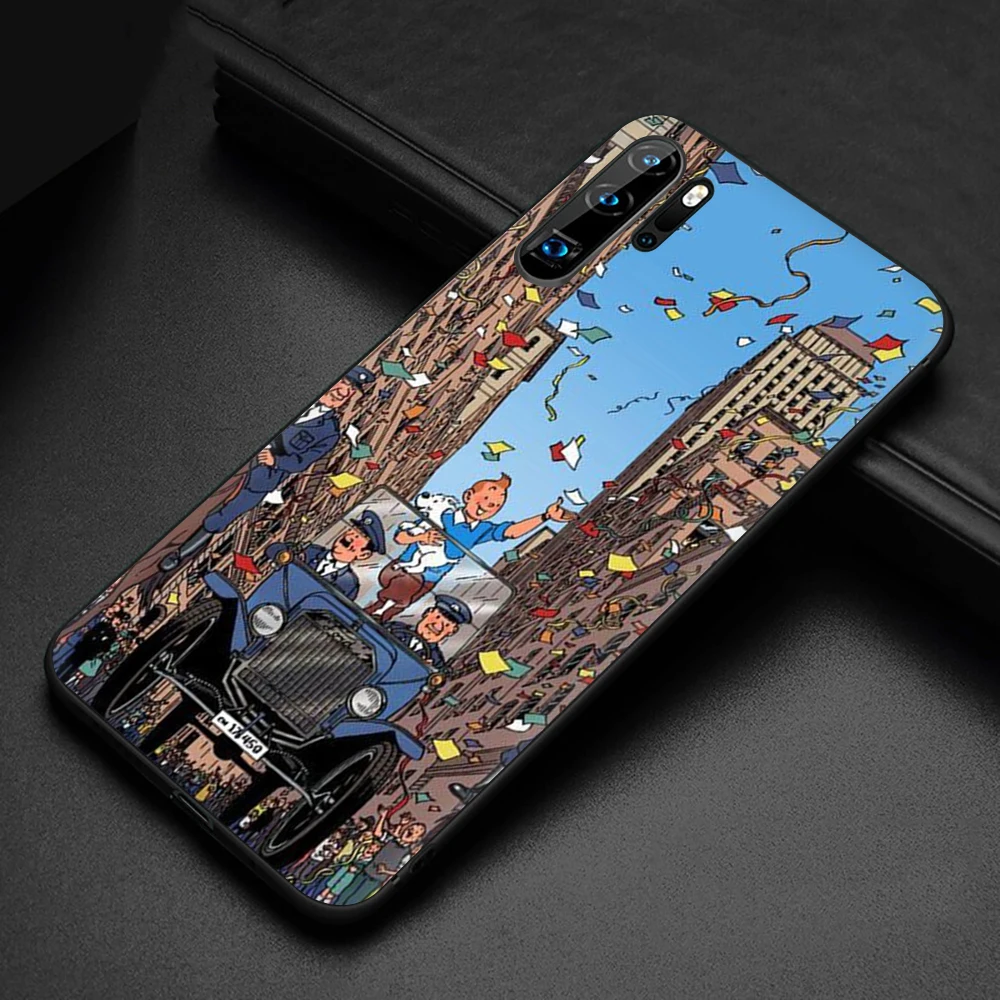 B1 The Adventures of Tintin New Fun Soft Silicone phone case for Huawei P8 P9 P10 P20 P30 Lite Mini Pro P Smart Z Plus - Color: B1