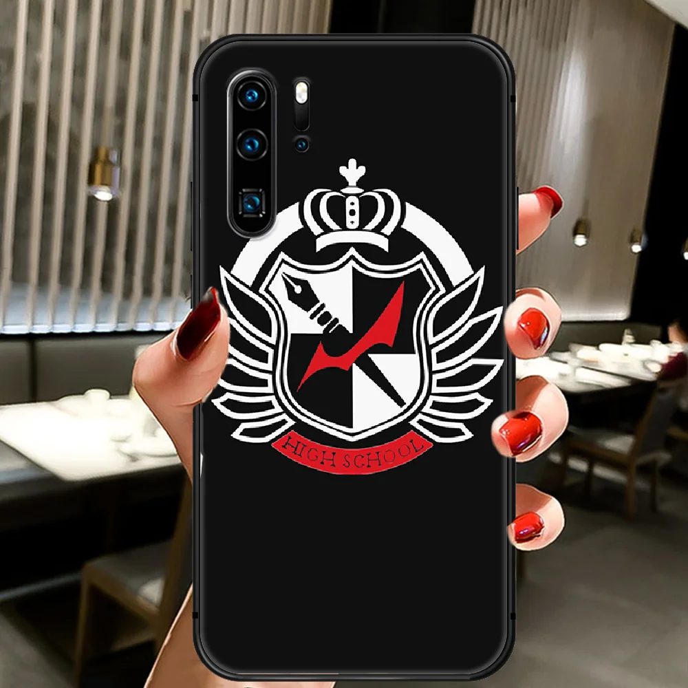 

Danganronpa monokuma Anime Phone Case Cover Hull For Huawei P8 P9 P10 P20 P30 P40 Lite Pro Plus Smart Z 2019 black Back 3D