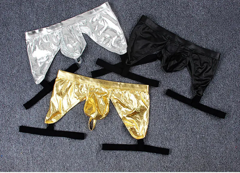 Сексуальная открытая промежность бандаж U выпуклая сумка стринги для мужчин