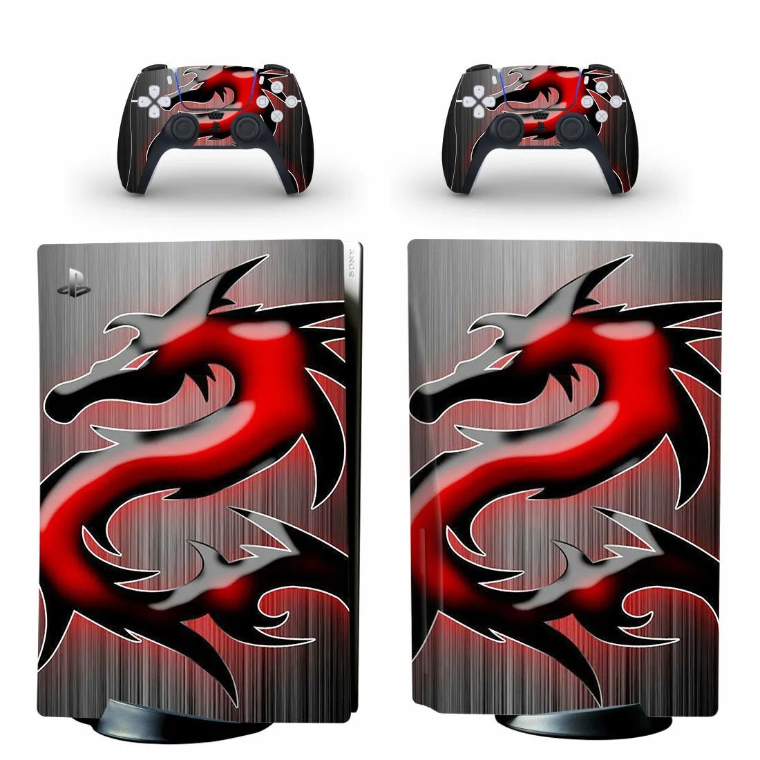 

Новинка, наклейка с изображением диска Dragon PS5, наклейка для консоли PlayStation 5 и контроллеров PS5, Виниловая наклейка с изображением синего диска