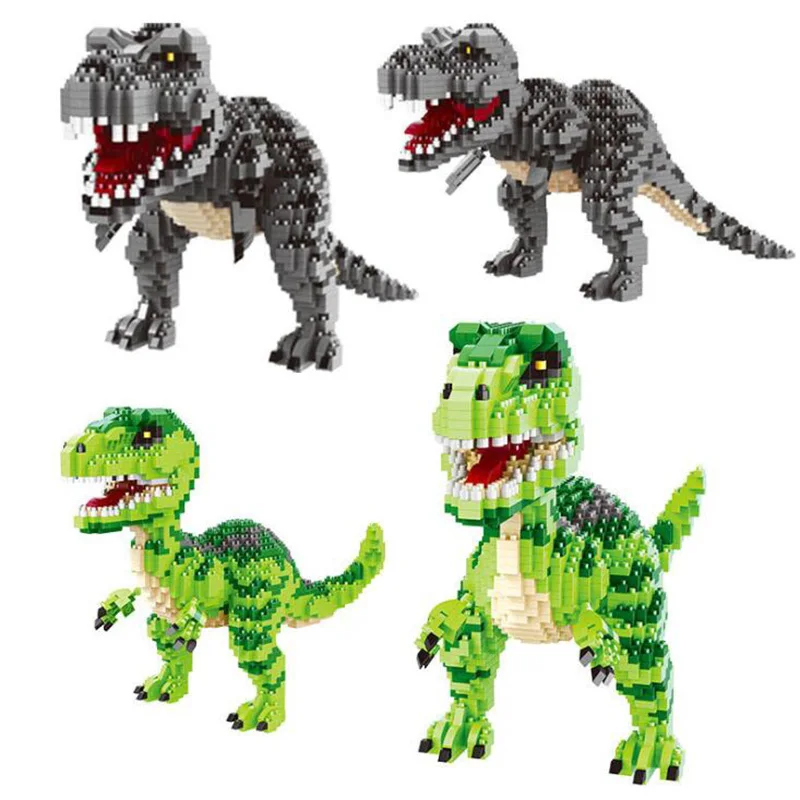 

1530Pcs Tyrannosaurus Dinosaur Building Blocks 3D Diamond Micro Blocks Jurassic Park Bricks Figures Toys for Boys Gifts