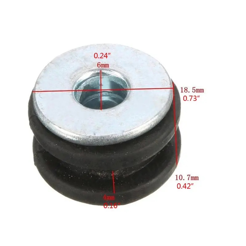 

10 Sets Motorcycle Rubber Grommets Bolt Kit Pressure Relief Cushion Kit Replacement Accessories