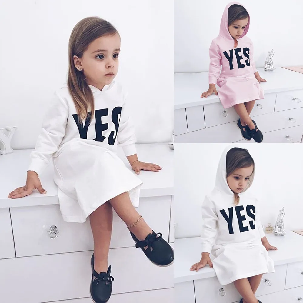 Модный свитер для девочек длинные толстовки с капюшоном и буквенным принтом