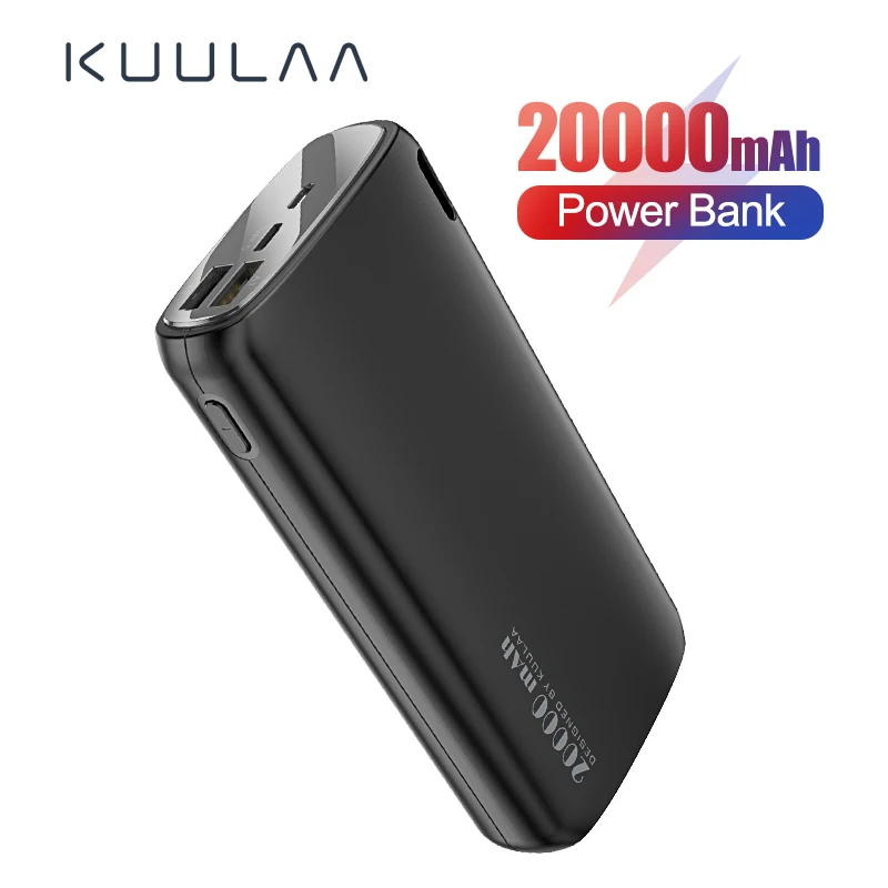kuulaa power bank 20000mah pd fast charging power bank portable charger power bank 20000 mah for xiaomi iphone free global shipping