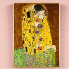 Картины на холсте с изображением поцелуя Густава Климта