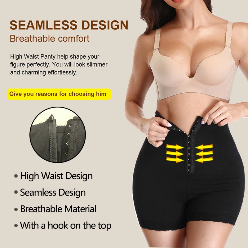 Women's Control Panties Waist Trainer Butt Lifter Tummy Control Underwear Wedding Corset Body Shapers Breathable Sheath Shorts