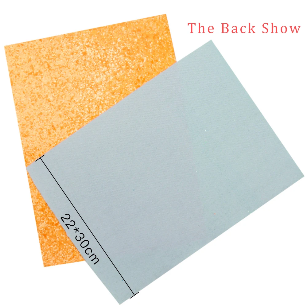 22*30CM Chunky Glitter Leather Sheets Matte Faux For Bows Making Patchwork Crafts DIY Bags Shoes Decorative Materials | Дом и сад