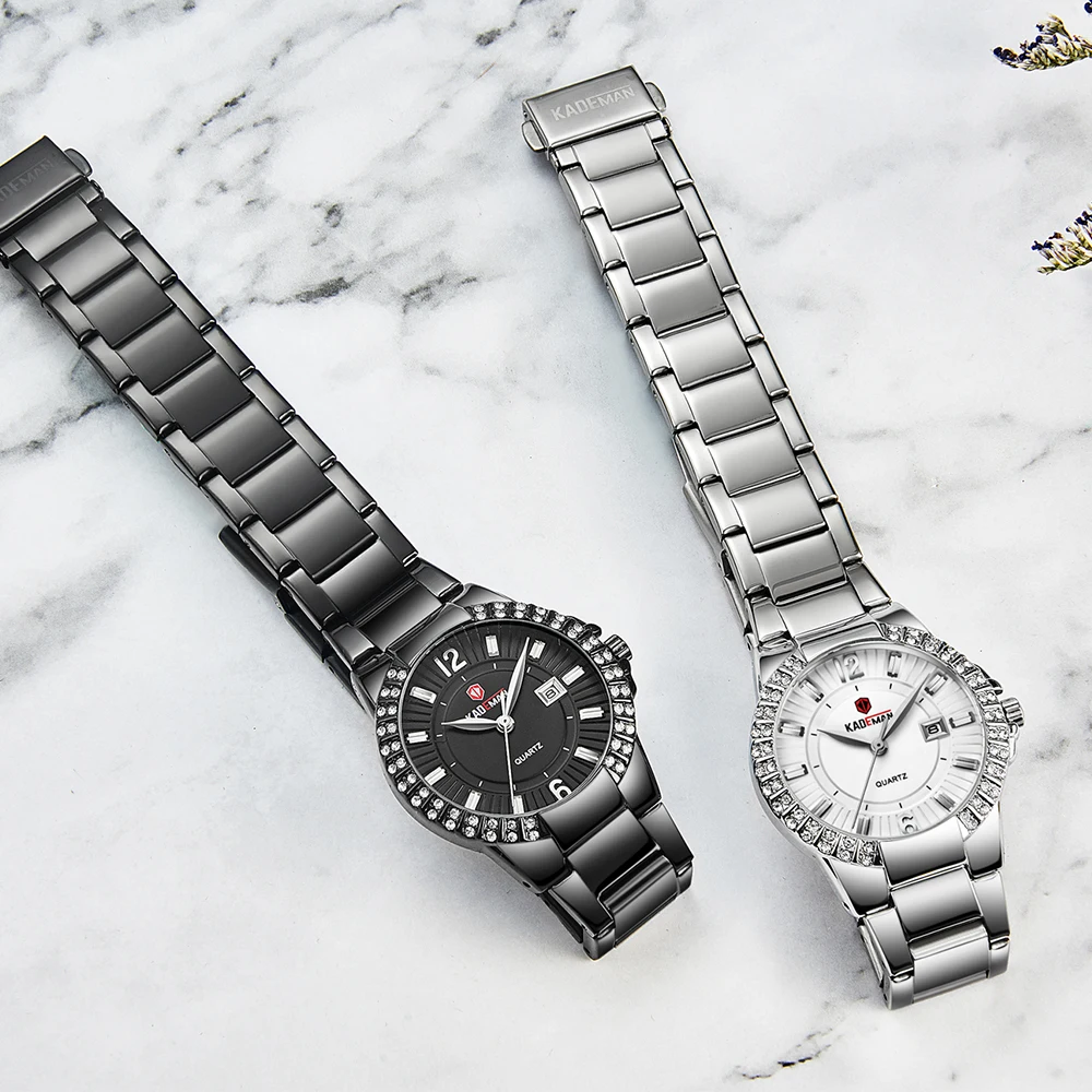 KADEMAN элегантные женские часы люксовый бренд наручные 30 м водонепроницаемые