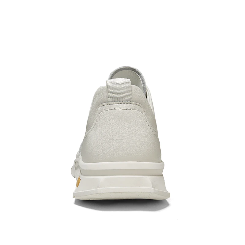 Beli Sepatu Kasual Pria Musim Semi Musim Gugur Sneakers Kulit Hitam Krem Untuk Pria Sepatu Jalan Pria Fashion Merek Sepatu Pria Kasual Muda Bertali