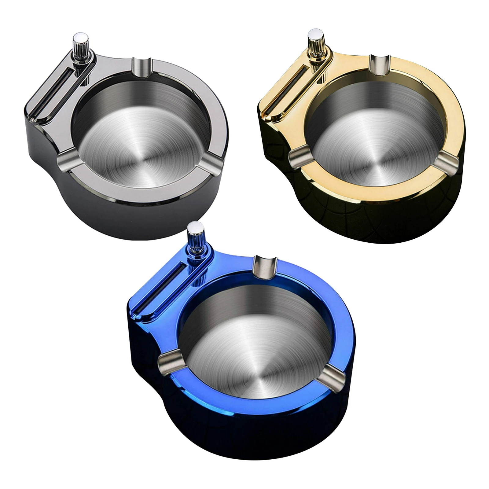 

Stainless Steel Ashtray Metal Ashtray Ten Thousand Match Lingther for Men