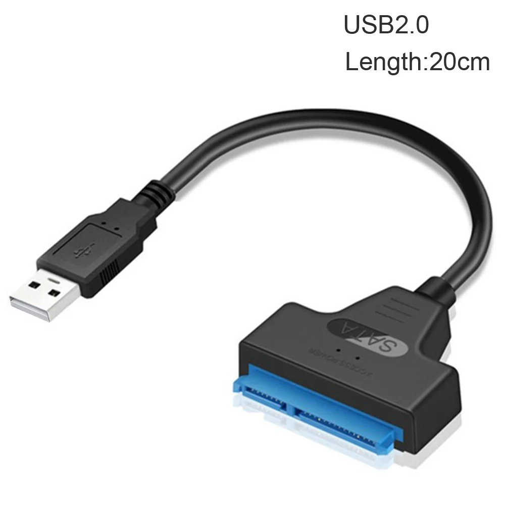 

3 Cable Sata to USB Adapter 6Gbps for 2.5 Inches External SSD HDD Hard Drive 22 Pin Sata III Cable USB 3.0 Port connection