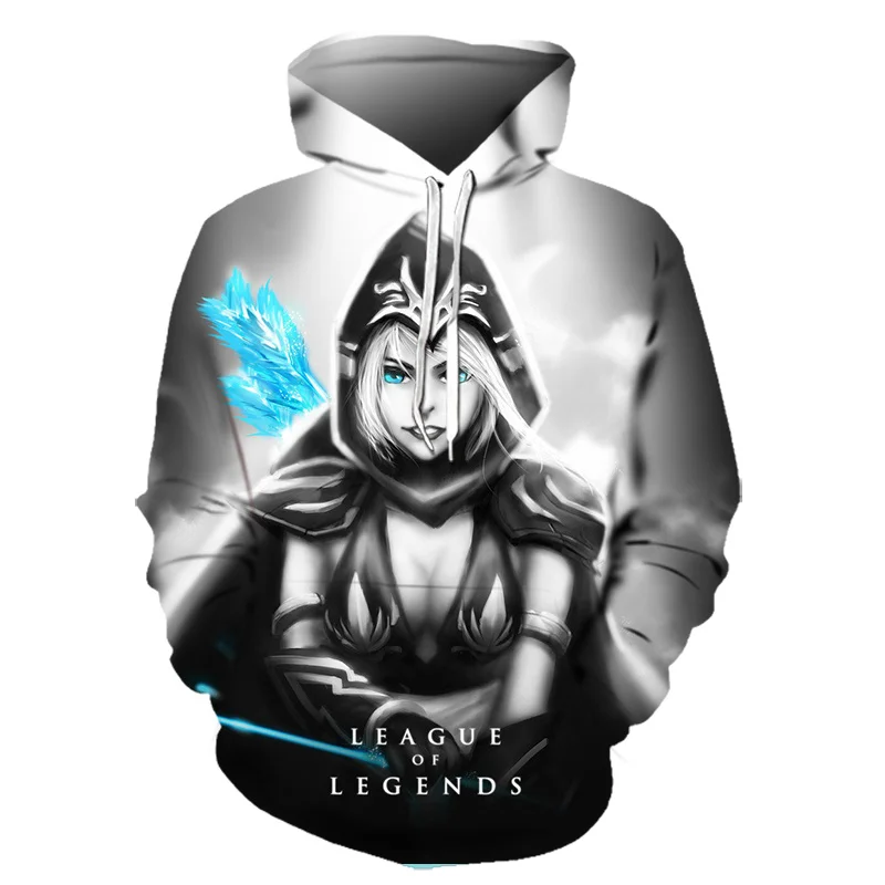 

New 3D Printed League of Legends Hoodies Lee Sin Twisted Fate LoL Hoodie Game Team Costume Brand Sportswear Street Wear Gym