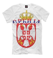 balkans belgrade serbia coat of arms printed t shirt summer cotton short sleeve o neck mens t shirt new s 3xl