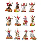 1 шт., деревянная подвеска в виде собаки