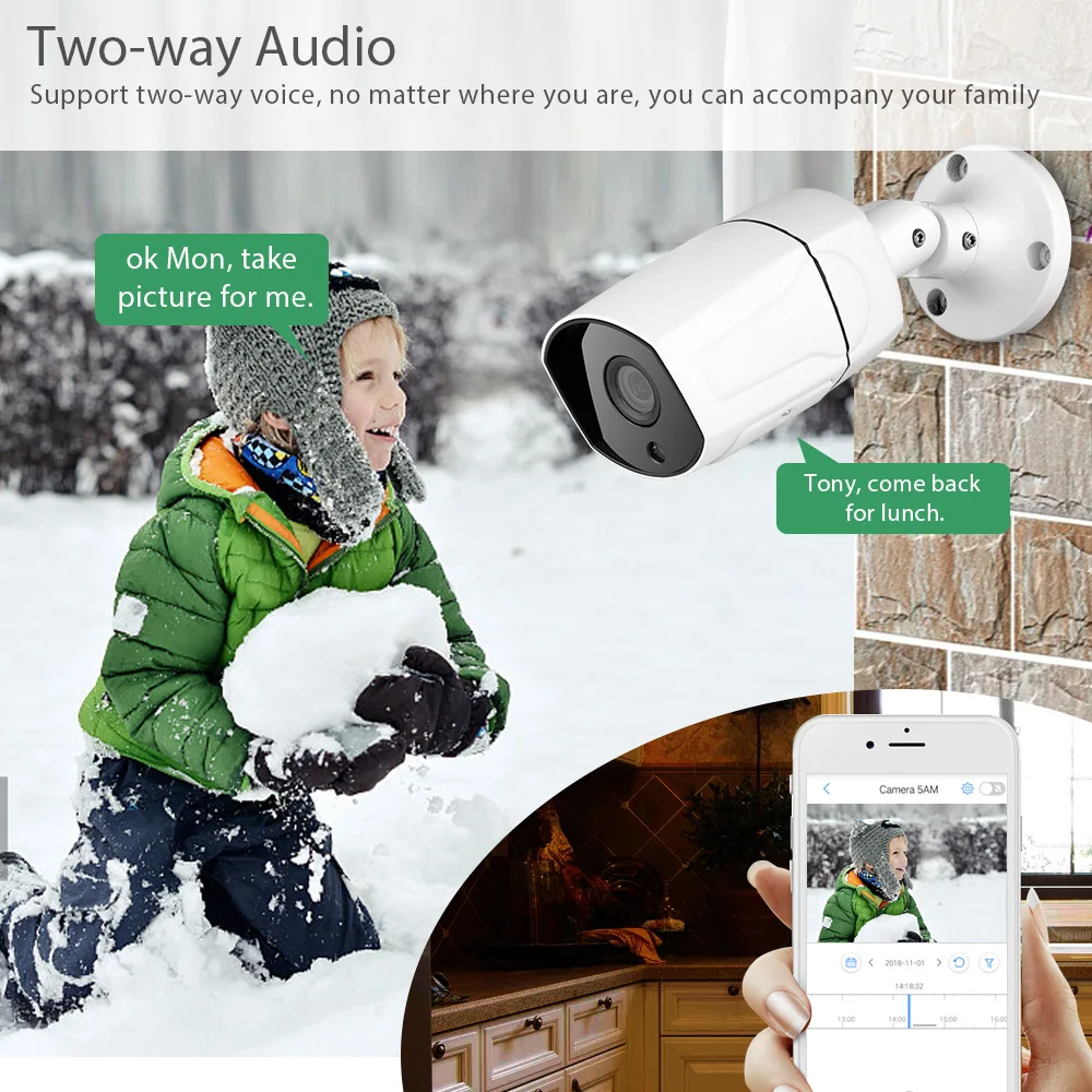 K23 1080P Full HD WiFi ip-камера Двусторонняя аудио уличная P2P Беспроводная CCTV камера