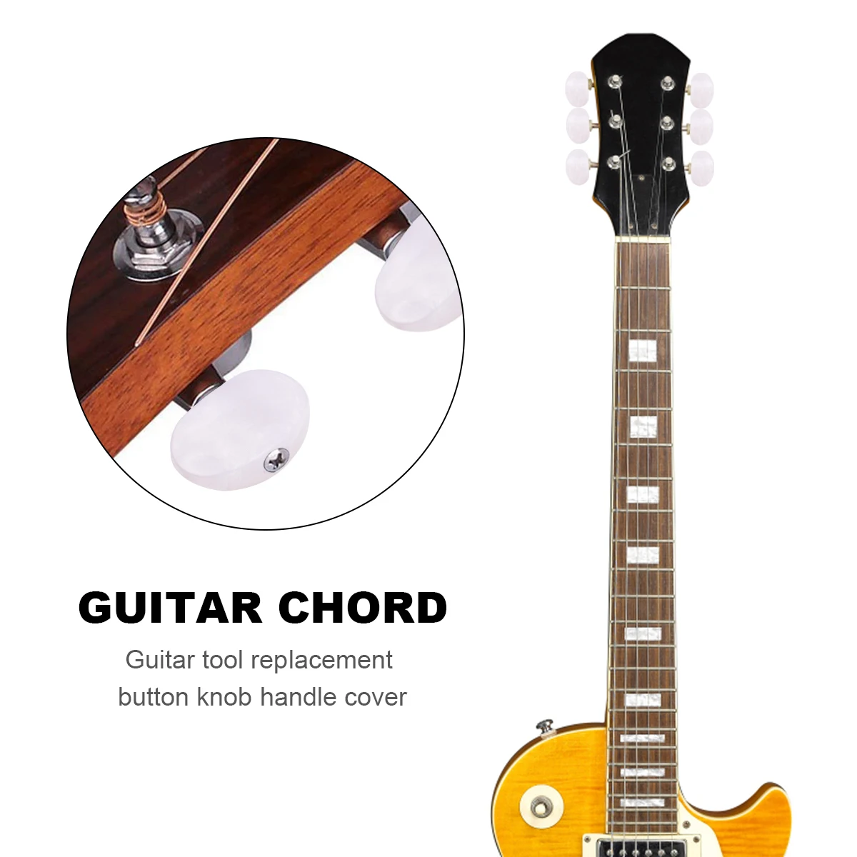 6 шт. колпачки для регулировки электрической гитары|Детали и аксессуары гитар| |