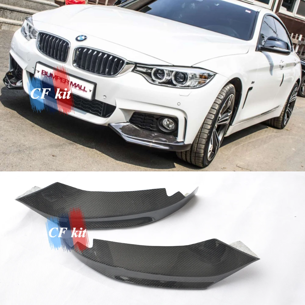 CF комплект из натурального углеродного волокна для BMW F32 передняя губа Can сплиттер